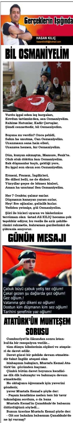 Hasret Gazetesi, 07 Ocak 2020