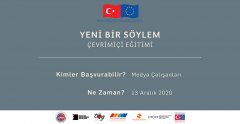 Medya çalışanlarıyla Yeni Bir Söylem eğitiminde bir araya geliyoruz! Son başvuru: 9 Aralık Çarşamba