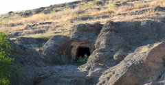 Surp Minas cave. The start point of the race to the Cross Mountain played on the Day of the Cross between the Everek and Fenese youth.